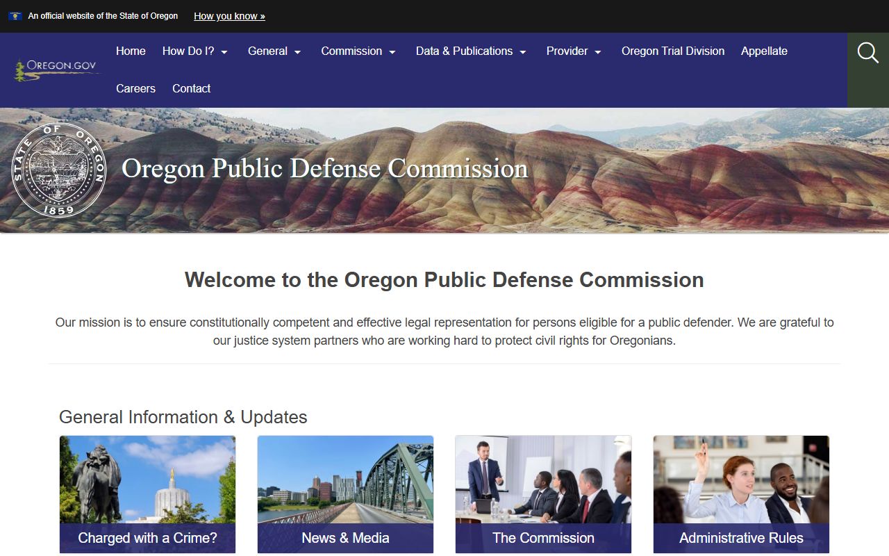 Morrow County criminal court records Oregon Public Defense Commission