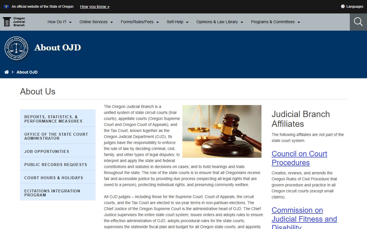 Morrow County court records Oregon Judicial Department overview
