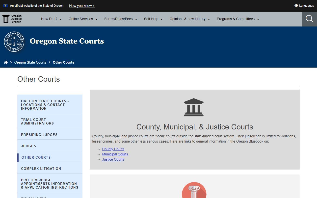 Morrow County court records local and other courts
