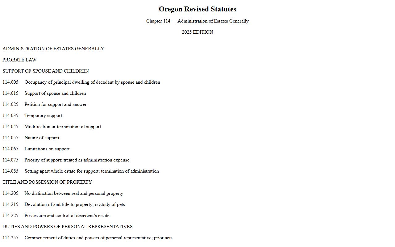 Morrow County probate records Oregon probate statutes